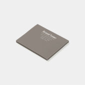 Fette moderne dunkle und helle beige Marke oder Ge Post-it Klebezettel (angewinkelt)