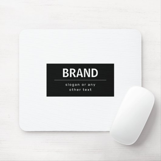 Fette moderne Marke oder Geschäftsname | Schwarz & Mousepad (Mit Mouse)