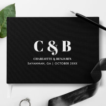 Fette moderne minimalistische schwarze Monogramm-H