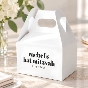 Fette moderne schwarze weiße personalisierte Typog Geschenkschachtel