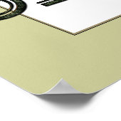 Fette Monkey Anpassbare Poster (Ecke)