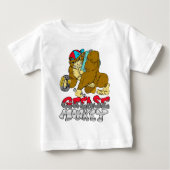 Fette Monkey Baby T-shirt (Vorderseite)