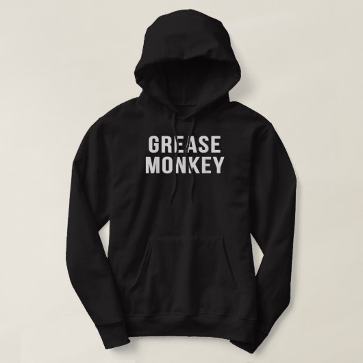 Fette Monkey Novelty Gift Funny Mechanic Hoodie (Design vorne)