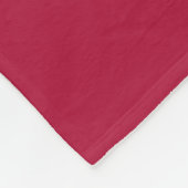 Fette Monogramm-Initialen Weihnachten Rot Frischve Fleecedecke (Ecke)