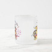 Fette musikalische Katze LOL Katzen-| Mattglastasse (Mittel)