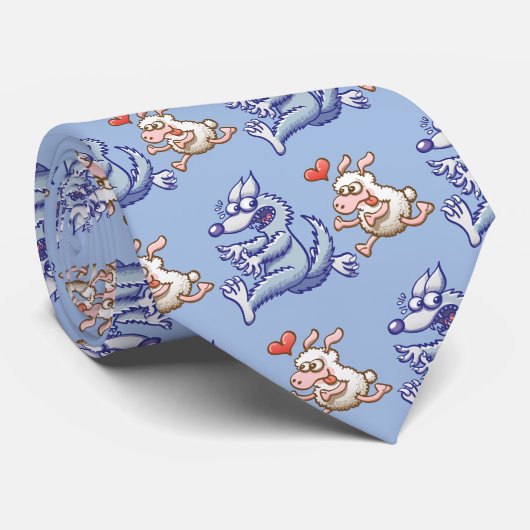 Fette Mutterschaf in der Liebe, der einem verängst Krawatte (Gerollt)