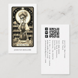 Fette Nageltechniker-Tarotkarten-Visitenkarte Visitenkarte