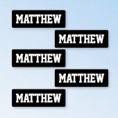 Fette Namen Schwarz & Weiß wasserdichte Labels Etiketten