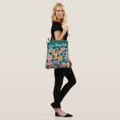 Fette Outline Rose Liebe - Lass Liebe heraussteche Tasche (Am Model)
