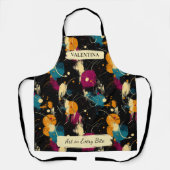 Fette Paint Spritzer Schürze mit Individuelle Name (Vorderseite)