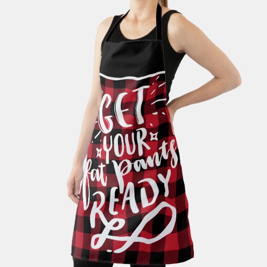 Fette Pants Fertig Red Tartan Funny Schürze (InSitu)