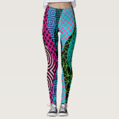 Fette Pattern Pop Fashion Leggings (Vorderseite)