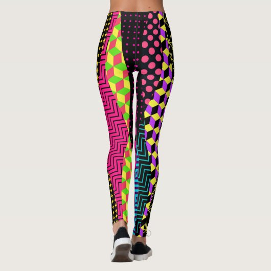 Fette Pattern Pop Fashion Leggings (Rückseite)