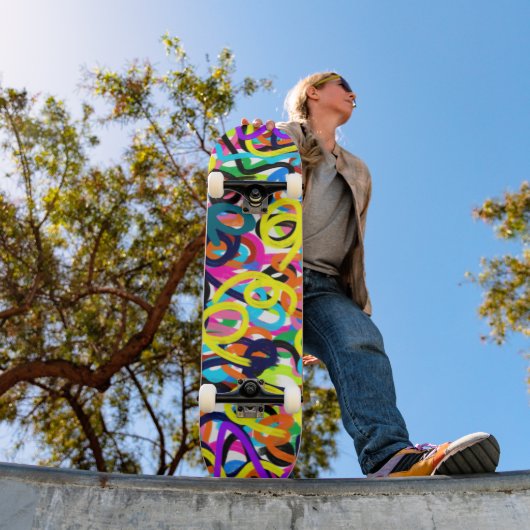 Fette Pop-Art Skateboard (Außenbereich 1)