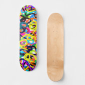 Fette Pop-Art Skateboard (Vorderseite)