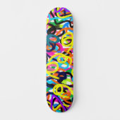 Fette Pop-Art Skateboard (Vorderseite)