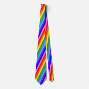 Fette Rainbow Stripes-Krawatte Krawatte