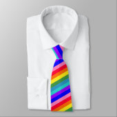 Fette Rainbow Stripes-Krawatte Krawatte (Gebunden)