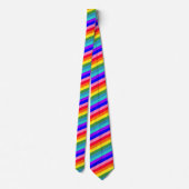 Fette Rainbow Stripes-Krawatte Krawatte (Rückseite)