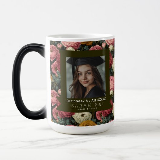 Fette Ranunculus-Blume Abitur Verwandlungstasse (Links)