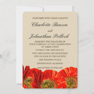 Fette Red Poppy Blume Hochzeit Save The Date