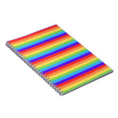 Fette Regenbogenstreifen Notizblock (Rechte Seite)