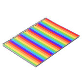 Fette Regenbogenstreifen Notizblock (Linke Seite)