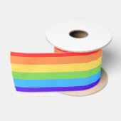 Fette Regenbogenstreifen Satinband (Spule)