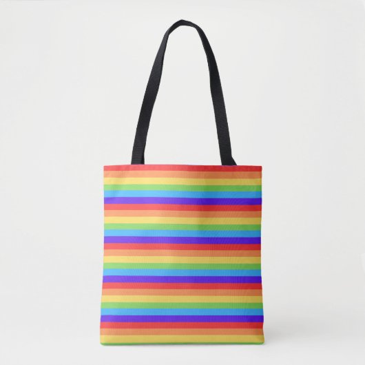 Fette Regenbogenstreifen Tasche (Vorderseite)