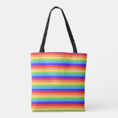Fette Regenbogenstreifen Tasche (Rückseite)
