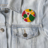 Fette Retro-Abstrakt-Formen-Muster Button (Beispiel)