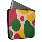Fette Retro-Abstrakt-Formen-Muster Laptopschutzhülle (Vorne Rechts)