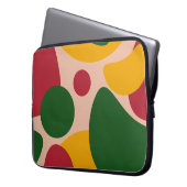 Fette Retro-Abstrakt-Formen-Muster Laptopschutzhülle (Vorderseite Links)