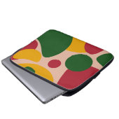 Fette Retro-Abstrakt-Formen-Muster Laptopschutzhülle (Vorne Knopf)