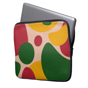 Fette Retro-Abstrakt-Formen-Muster  Laptopschutzhülle