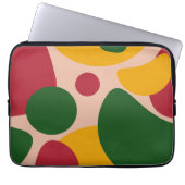 Fette Retro-Abstrakt-Formen-Muster Laptopschutzhülle (Vorderseite)