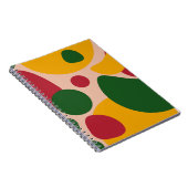 Fette Retro-Abstrakt-Formen-Muster Notizblock (Rechte Seite)