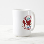 Fette Retro-Papy-Kreis-Typografie Kaffeetasse (VorderseiteRechts)