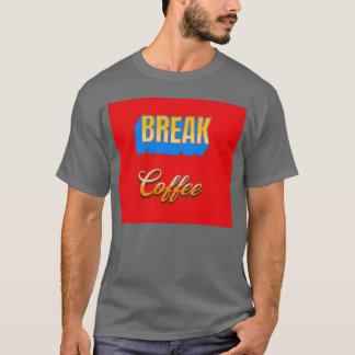 Fette Retro-Pause Kaffee Familie T-Shirt