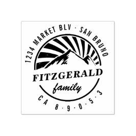 Fette Retro-Rücksendeadresse Gummistempel