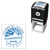 Fette Retro-Rücksendeadresse Permastempel (Beispiel)