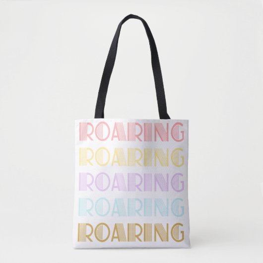Fette Retro-Typografie Tasche (Vorderseite)