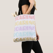 Fette Retro-Typografie Tasche (Von Nahem)