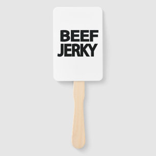 Fette Rindfleisch-Trockenfleisch-Typografie Fächer