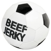 Fette Rindfleisch-Trockenfleisch-Typografie Fußball (Dreiviertel)
