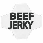 Fette Rindfleisch-Trockenfleisch-Typografie Fußball (Flach)
