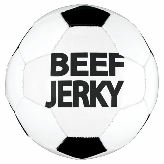 Fette Rindfleisch-Trockenfleisch-Typografie Fußball (Vorderseite)