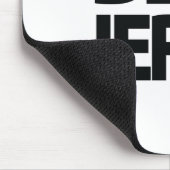 Fette Rindfleisch-Trockenfleisch-Typografie Mousepad (Ecke)