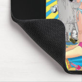 Fette Roboter-Bikini-Partyfilmplakat-Mausunterlage Mousepad (Ecke)