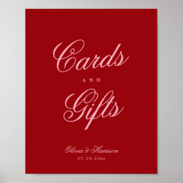 Fette rosa rote Schriftkarten Geschenke Tischschil Poster